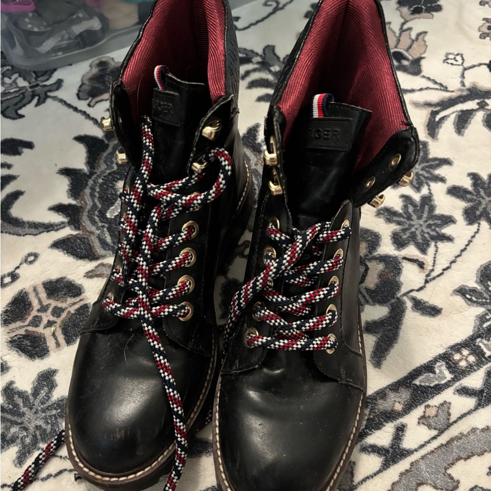 Black Leather Ankle Boots